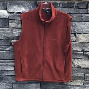 Burnt Orange Woolrich Fleece Vest